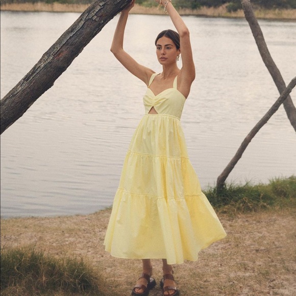 STEELE The Label Clarrie dress in lemon yellow hue. - Picture 6 of 12